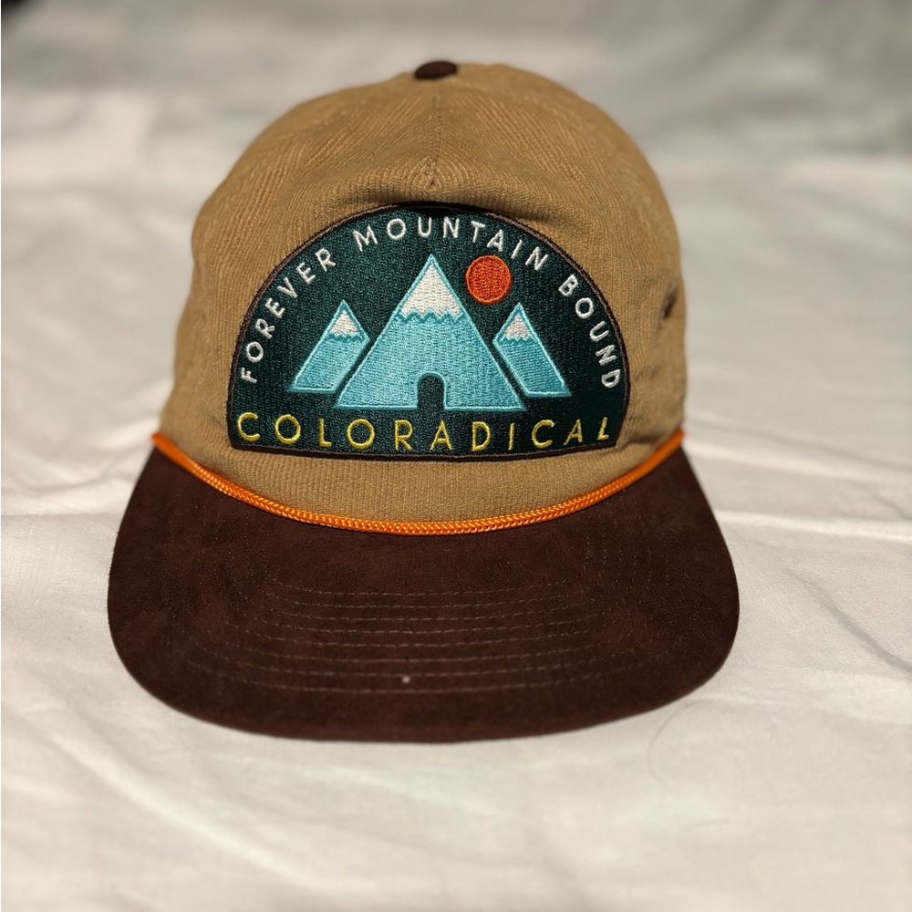 Brown and Tan Mountain Patch Hat